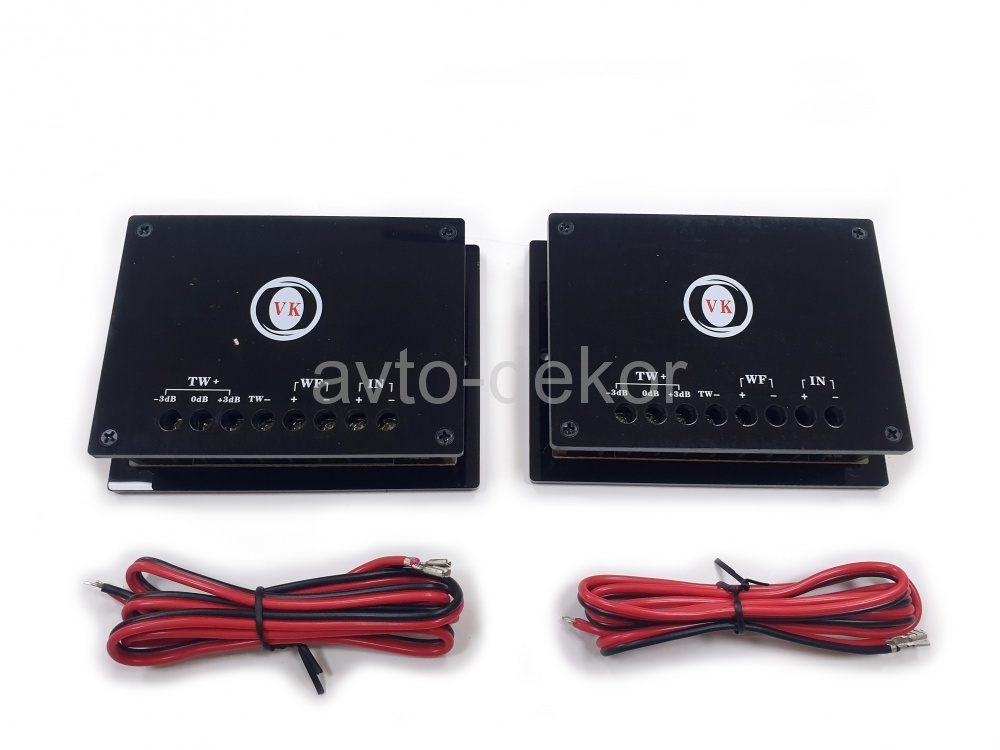 VKCaraudio Акустика VK-X650 6,5 дюймов компонентная+кроссоверы полноценные  2х полосная 60w, литая корзина  15413, фото 4
