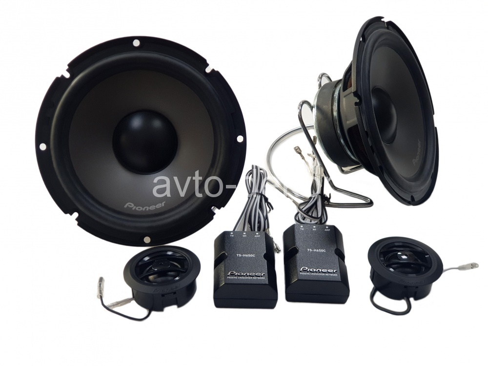 PIONEER набор Акустика TS-H650C 6,3/4 дюйма, 17см 2х полосная компонентная+кроссоверы полноценные 50w и TS-F650 2х полосная коаксиальная  30w (4шт к-т)  15416, фото 5