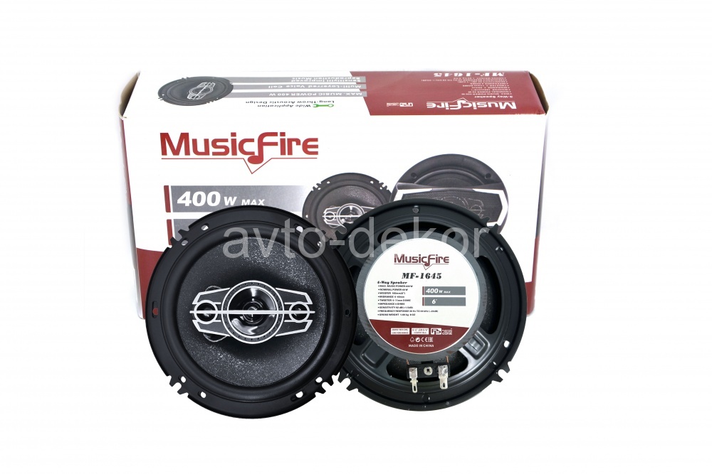 MusicFire Акустика MF-1645 6 дюймов коаксиальная 4х полосная 40w, с сетками  15427, фото 1