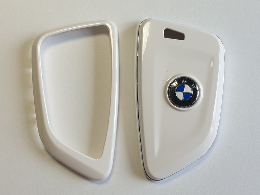 Защитный корпус пластик  для ключа BMW черный глянец (косой ключ)  15966, фото 1