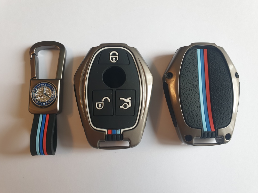 Защитный корпус металл с карабином для ключа MERCEDES    15996, фото 1