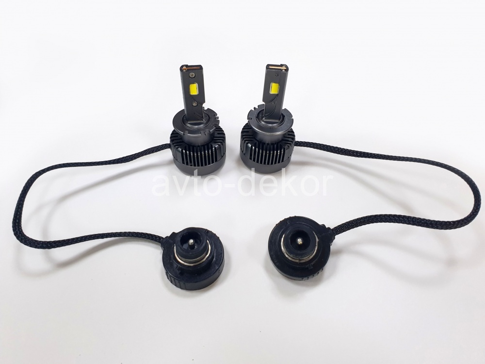 Светодиодные лампы головного света модель M15Pro D2S 6000K, 45w рабочая мощность, с вентилятором, super canbus (к-т 2шт) AVTO-DEKOR  16275, фото 1