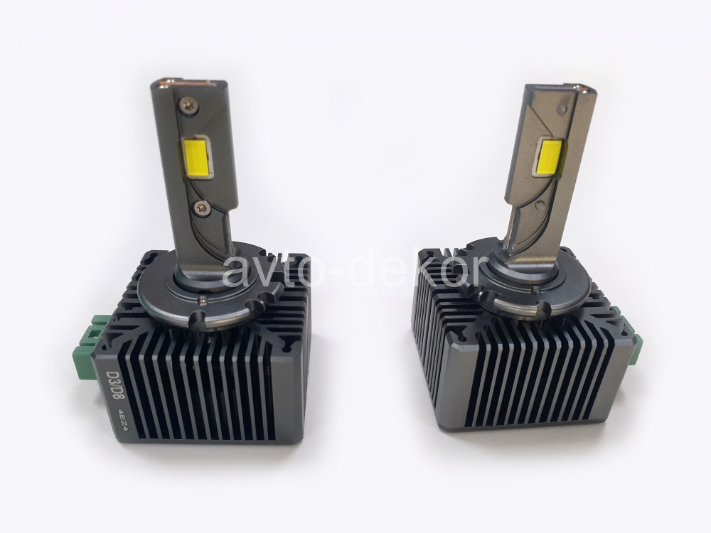 Светодиодные лампы головного света модель M15Pro D3S 6000K, 45w рабочая мощность, с вентилятором, super canbus (к-т 2шт) AVTO-DEKOR  16276, фото 1