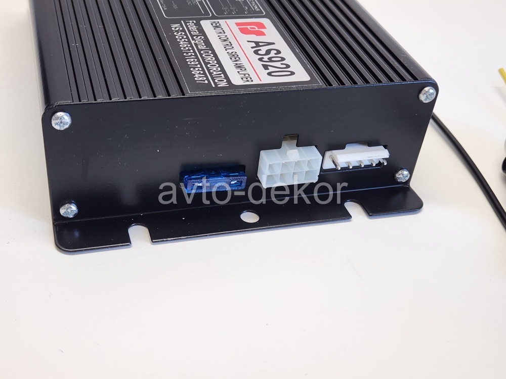 Сирена с микрофоном AS920 200 w с 8 дюймовым прямоугольным динамиком AVTO-DEKOR  16330, фото 1