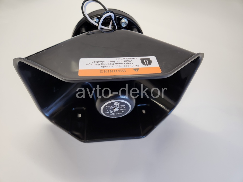 Сирена с микрофоном AS5400 400w с двумя 8 дюймовыми прямоугольными динамиками со скошенными краями AVTO-DEKOR 16331, фото 4