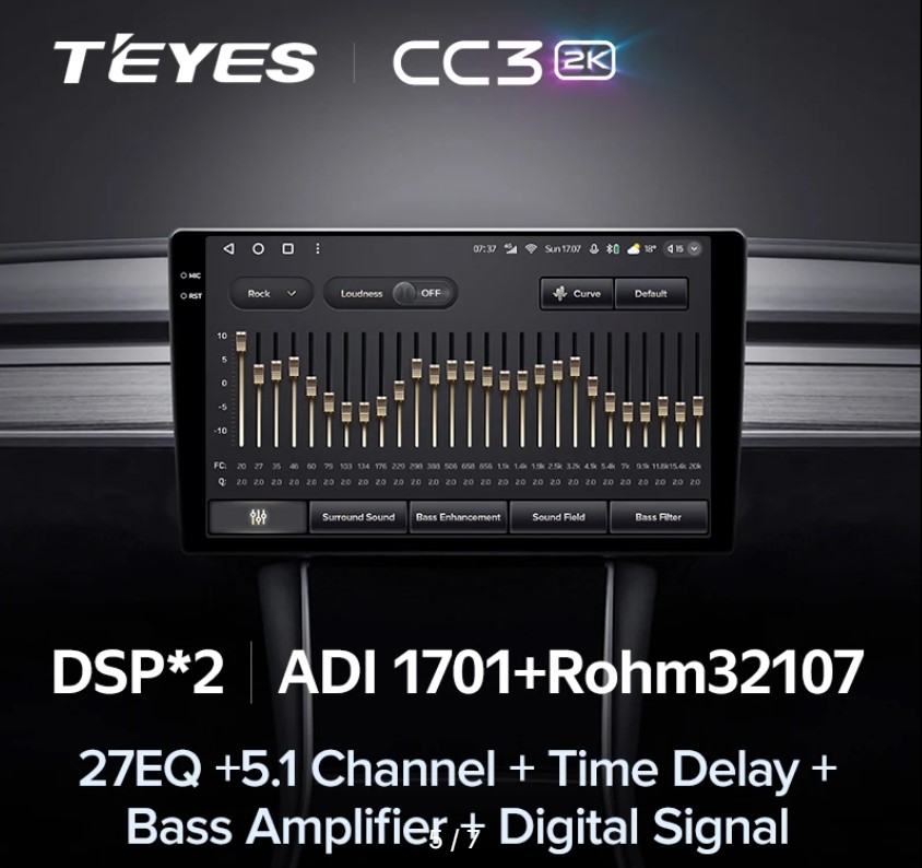 T'EYES CC3 2K 360 9,5 дюймов 6+128GB (8 Core) 4G Магнитола  16808, фото 2