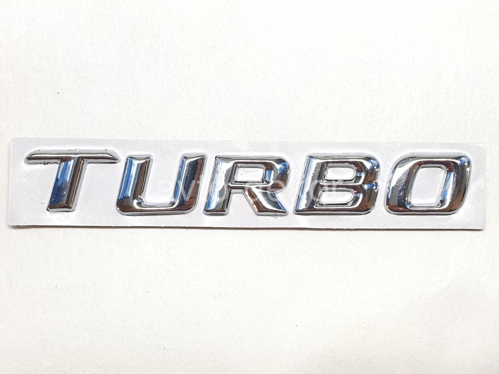 Купить Шильдик TURBO металл хром 96*14 мм  17130 в интернет-магазине