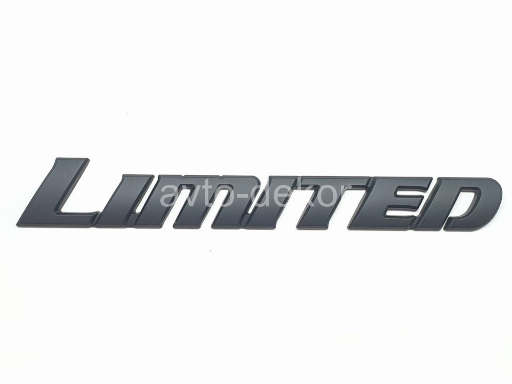Купить Шильдик на багажник LIMITED черный матовый металл 175*26 мм  17139 в интернет-магазине