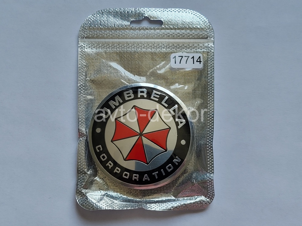 Купить Наклейки на диски d 65мм UMBRELLA CORPORATION хром+красный+черный 4шт. к-т  17714 в интернет-магазине