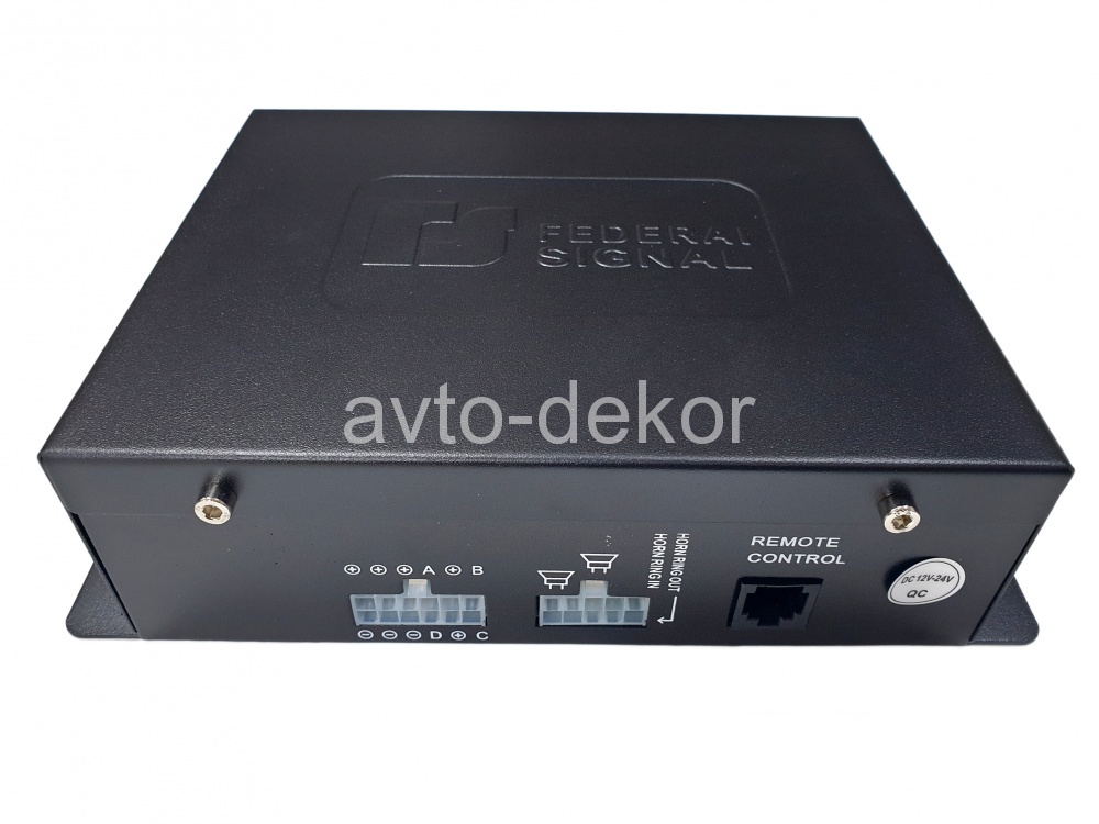 Сирена с микрофоном 400w TS300N  с двумя 8 прямоугольными динамиками со скошенными краями AVTO-DEKOR  18184, фото 1