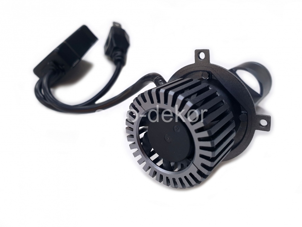 Лампа-линза светодиодная H4 12v 40/48W/шт 3LED ближний SU25mm (2 шт. к-т) AVTO-DEKOR  18665, фото 4