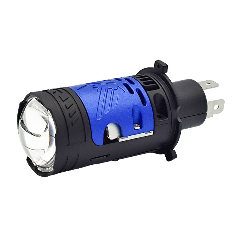 Лампа-линза H4 12v М01Z 65/48W/шт светодиодная, без блока и проводов, двойная линза, Ближний/Дальний+Лазер, со шторкой (2шт. к-т) AVTO-DEKOR  20101, фото 3