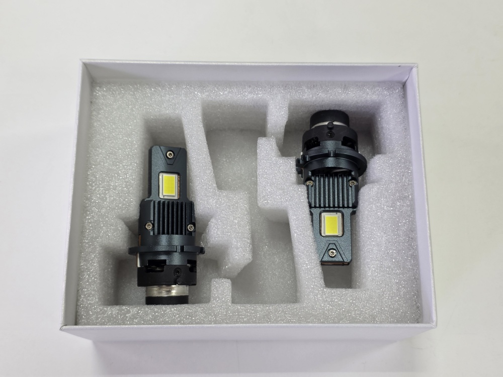Светодиодные лампы головного света модель M17 D4S 6000K, 45w рабочая мощность, 2 медные трубки, без проводов, медные пластины охлаждения (к-т 2шт) AVTO-DEKOR  20112, фото 1