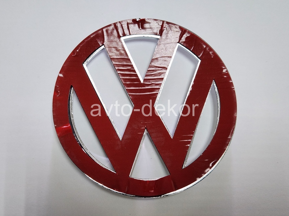 Эмблема VOLKSWAGEN 90мм с изгибом  20527, фото 1