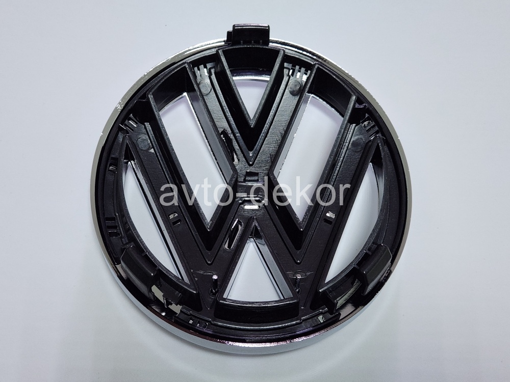 Эмблема VOLKSWAGEN обьемные 120мм 2010-2012 Jetta средняя сетка черная 20534, фото 1