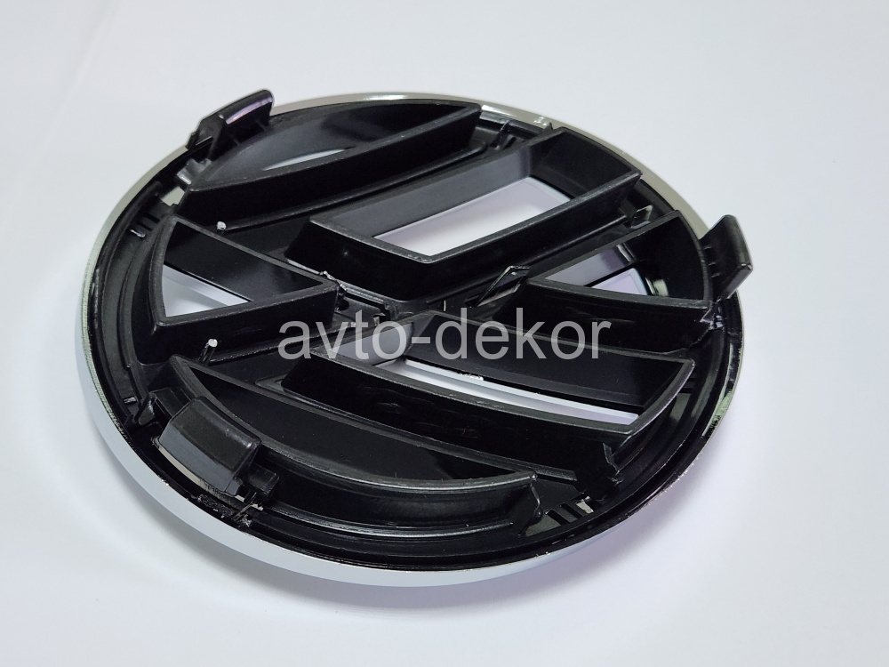 Эмблема VOLKSWAGEN обьемные 120мм 2010-2012 Jetta средняя сетка черная 20534, фото 2