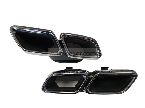 Насадка на глушитель MERCEDES W205 C 6.3 AMG ромбики  2144, фото 2