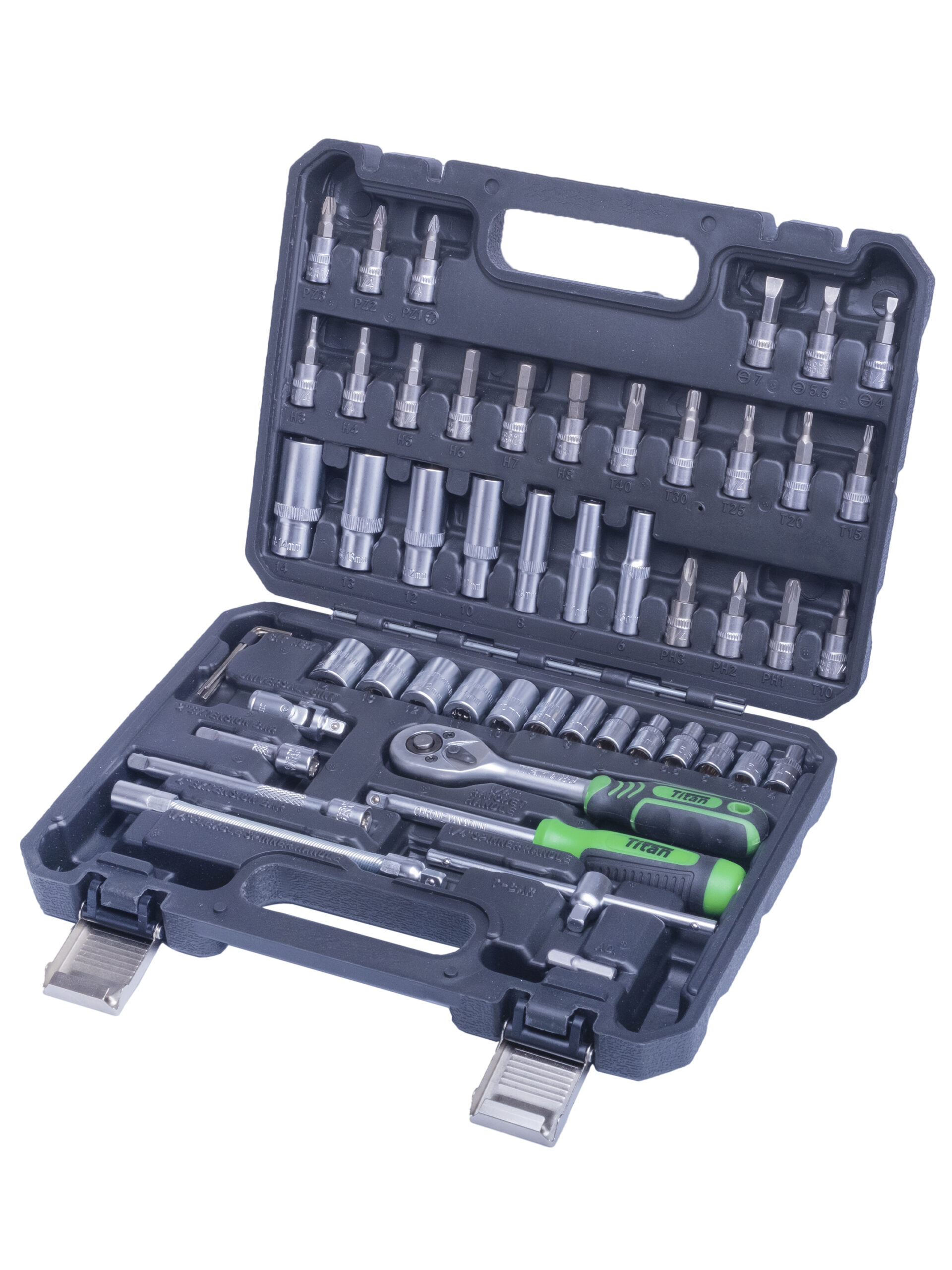 Купить Набор инструмента TS  53 предмета 1/4 TITAN 77053BL  21447 в интернет-магазине