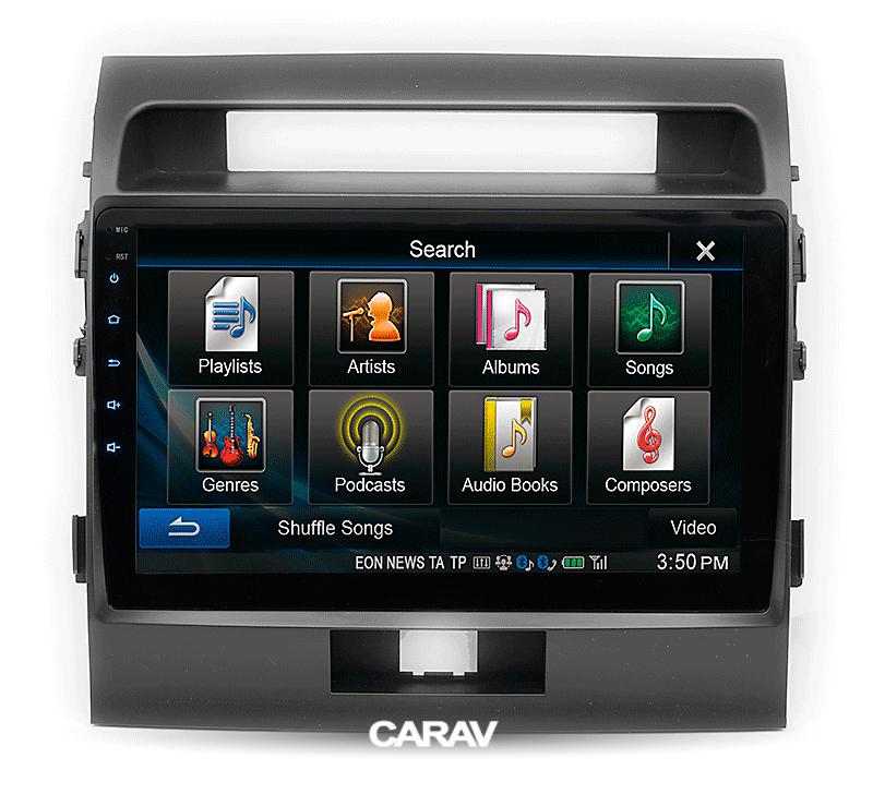 10.1-inch Рамка TOYOTA Land Cruiser (200) 2008-15 (Black)  22010, фото 4