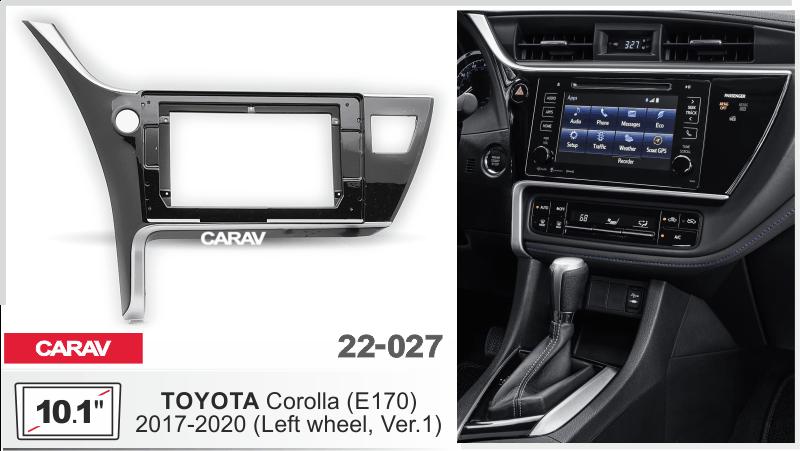 Купить 10.1-inch Рамка TOYOTA Corolla (E170) 2017-20 (Ver.1/Left wheel)  22027 в интернет-магазине