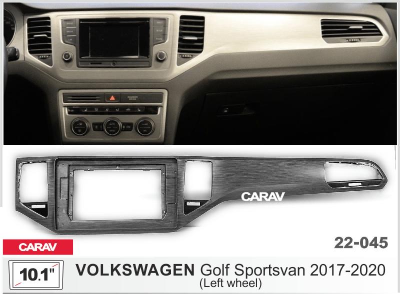 Купить 10.1-inch Рамка VOLKSWAGEN Golf Sportsvan 2016+  СЕРАЯ  22045 в интернет-магазине