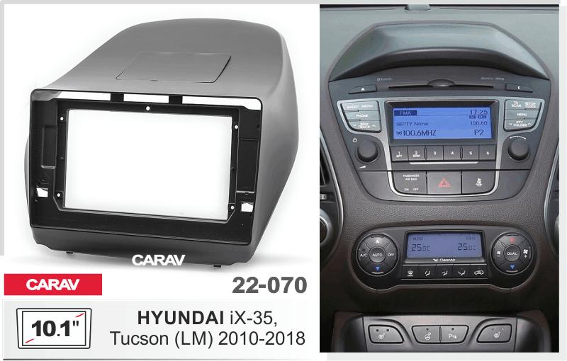 Купить 10.1-inch Рамка HYUNDAI iX-35, Tucson (LM) 2010-18  22070 в интернет-магазине