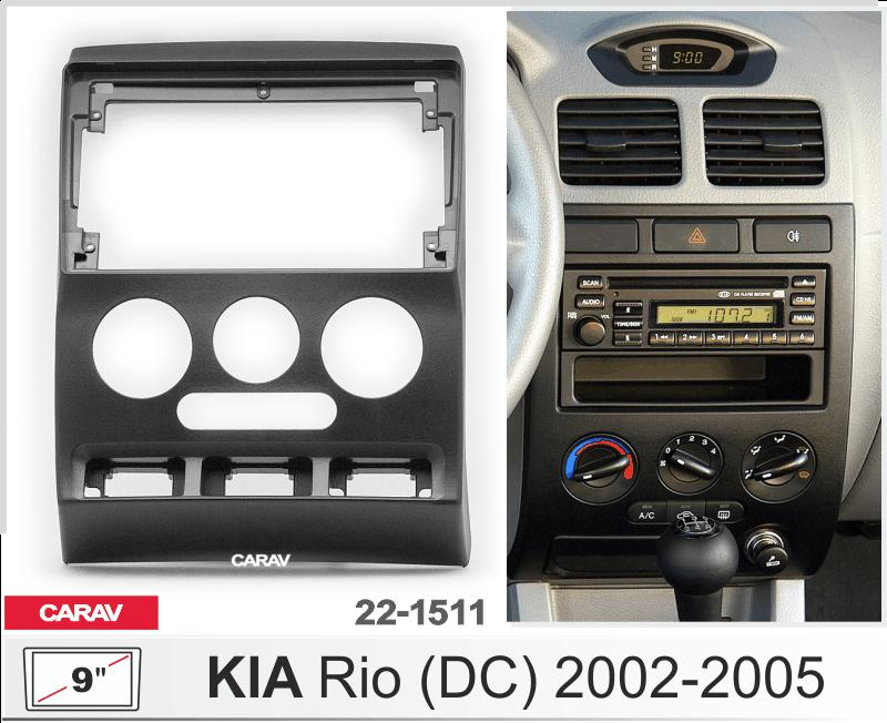 Купить 9-inch Рамка KIA Rio (DC) 2002-05 ЧЕРНАЯ БЕЗ ПОКРАСКИ  221511 в интернет-магазине