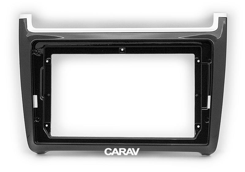 9-inch Рамка VOLKSWAGEN Polo 2009-19 (Gloss black)  221532, фото 3