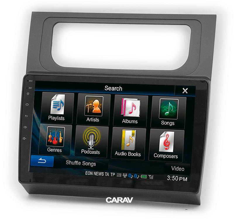 10.1-inch Рамка VOLKSWAGEN Touran 2010-15 (Auto AC/Black)  221588, фото 4
