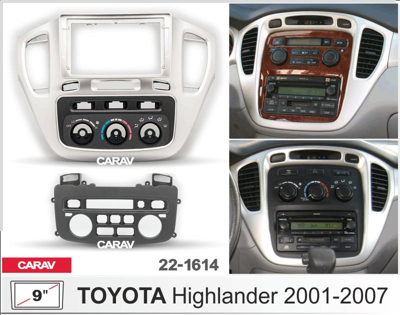 Купить 9-inch Рамка TOYOTA Highlander 2001-07 (silver/Ver.2)  221614 в интернет-магазине