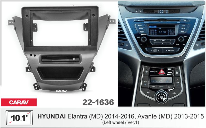 Купить 10.1-inch Рамка HYUNDAI Elantra (MD), Avante (MD) 2010-13  221636 в интернет-магазине