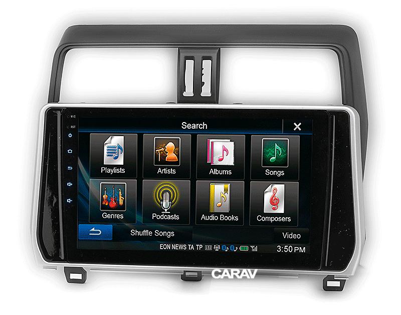 10.1-inch Рамка TOYOTA Land Cruiser Prado (150) 2017-2020 (silver)  221660, фото 4
