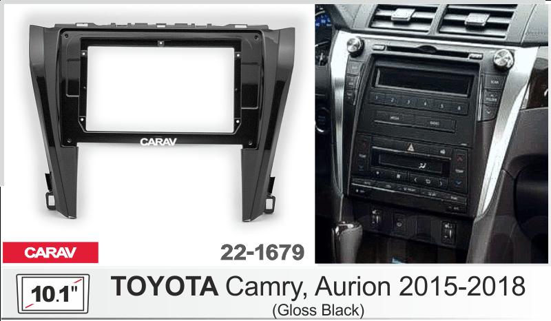 Купить 10.1-inch Рамка TOYOTA Camry, Aurion 2015-2018 (Gloss black)  221679 в интернет-магазине