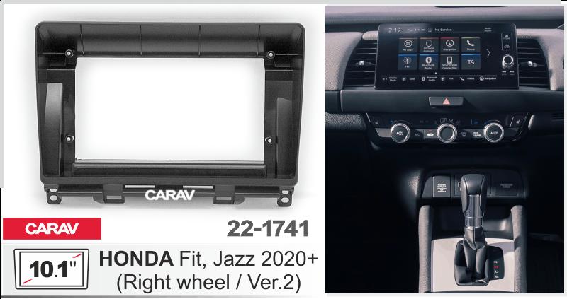 Купить 10.1-inch Рамка HONDA Jazz, Fit 2020+ Ver.2  ЧЕРНАЯ БЕЗ ПОКРАСКИ  221741 в интернет-магазине