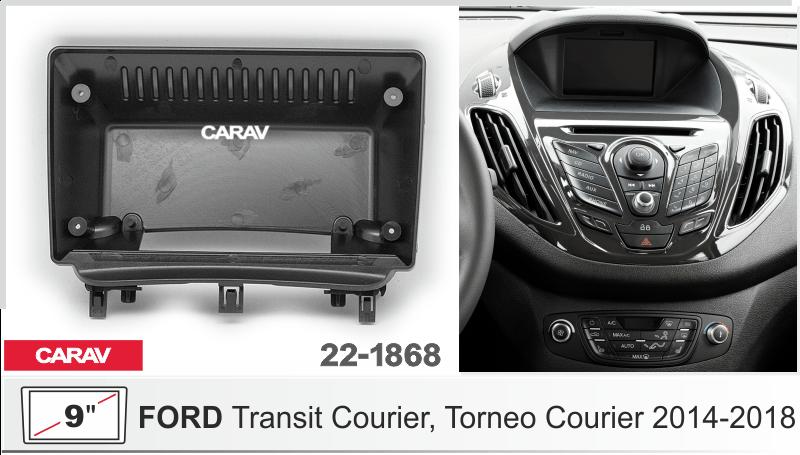 Купить 9-inch Рамка FORD Transit Courier, Torneo Courier 2014-2018  ЧЕРНАЯ БЕЗ ПОКРАСКИ  221868 в интернет-магазине