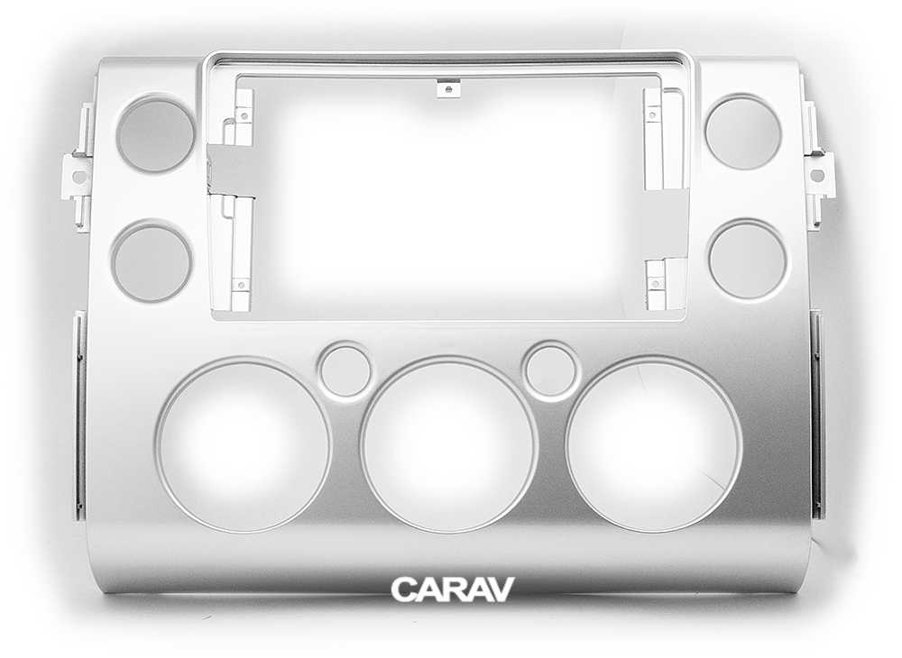 9-inch Рамка TOYOTA FJ Cruiser 2007-18 (Gloss silver)  22189, фото 1