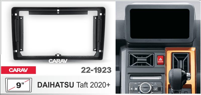 Купить 9-inch Рамка DAIHATSU Taft 2020+  ЧЕРНАЯ  221923 в интернет-магазине