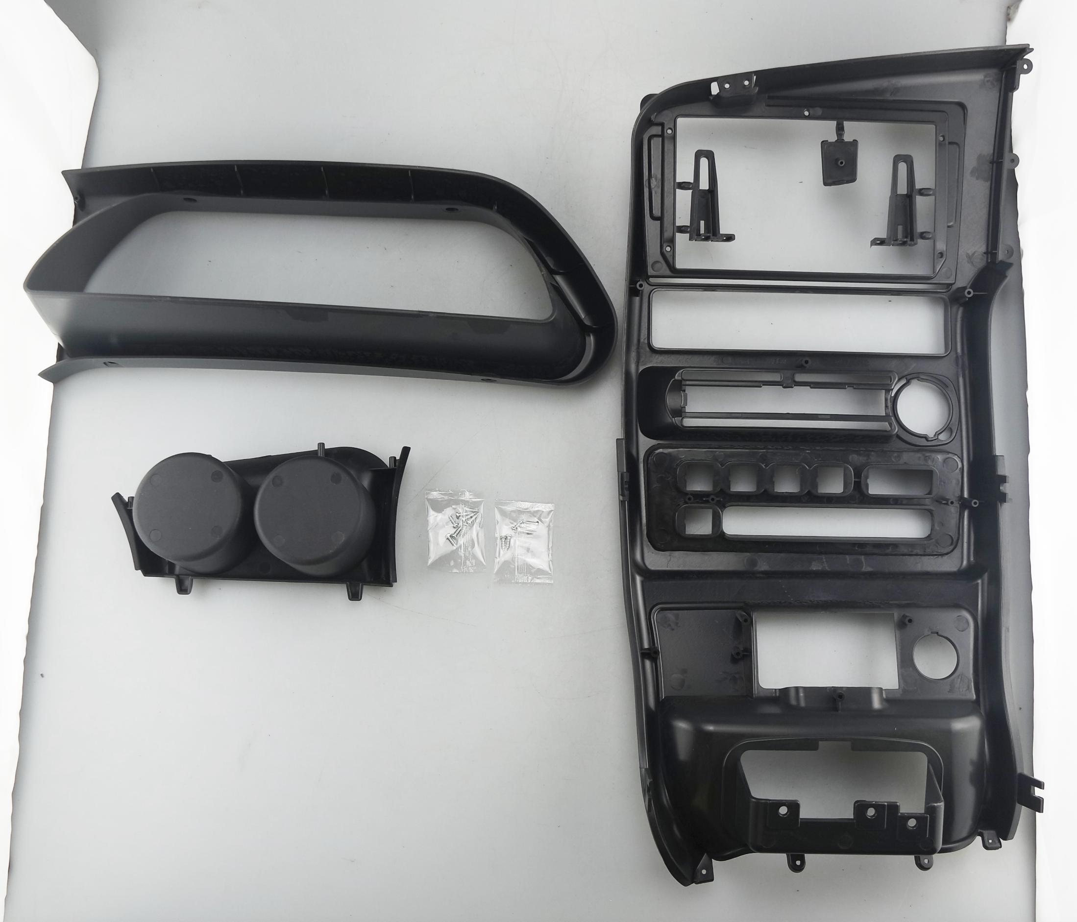 9-inch Рамка LADA (2113) 2004-2013/ (2114) 2002-2013/ (2115) 2000-2012/ (2108) 1997-2005/ (2109) 2003-2011/ (21099) 2000-2011 Европанель цельная рамка  ТЕМНО-СЕРЫЙ  222157, фото 1