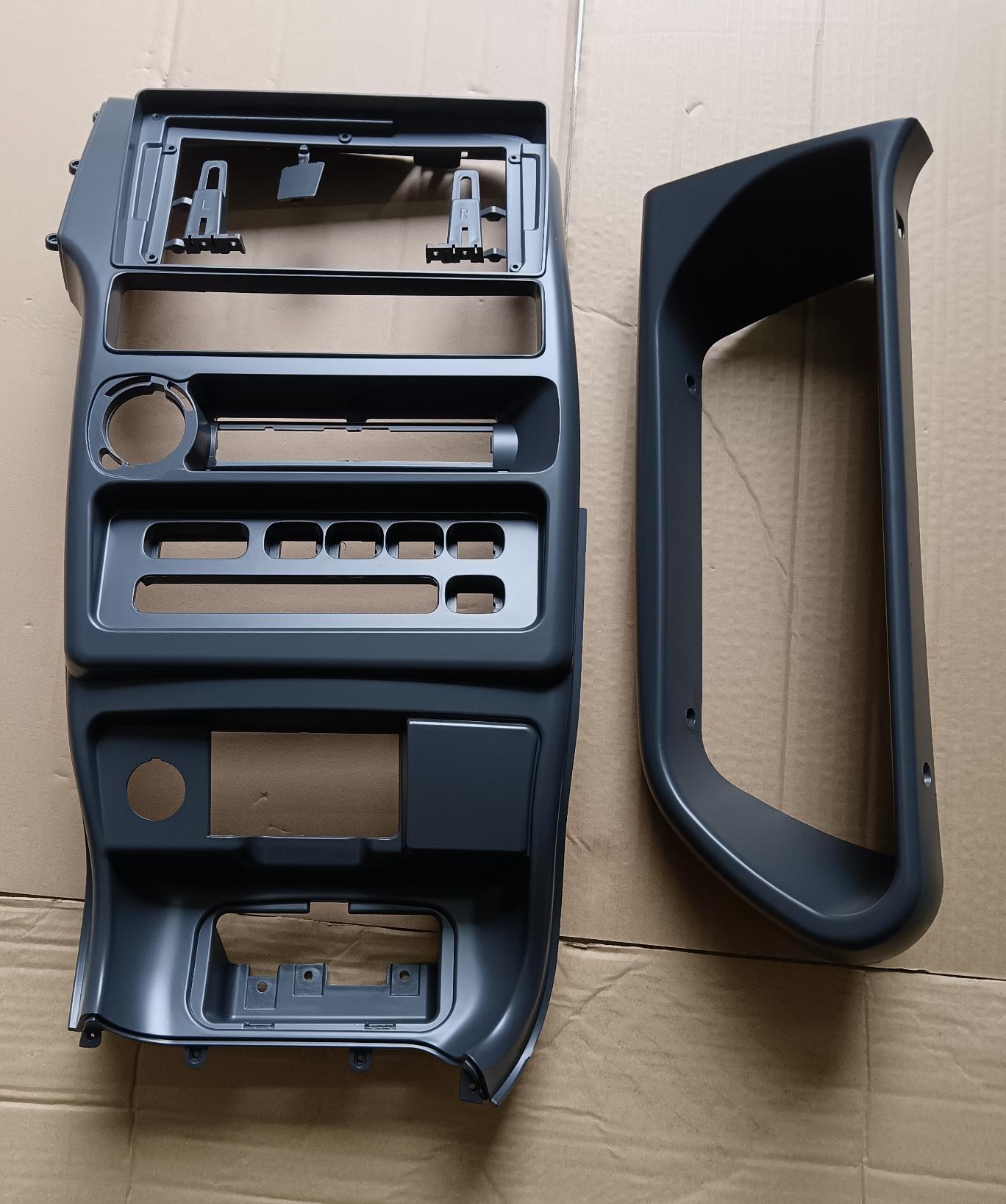 9-inch Рамка LADA (2113) 2004-2013/ (2114) 2002-2013/ (2115) 2000-2012/ (2108) 1997-2005/ (2109) 2003-2011/ (21099) 2000-2011 Европанель цельная рамка  ТЕМНО-СЕРЫЙ  222157, фото 2