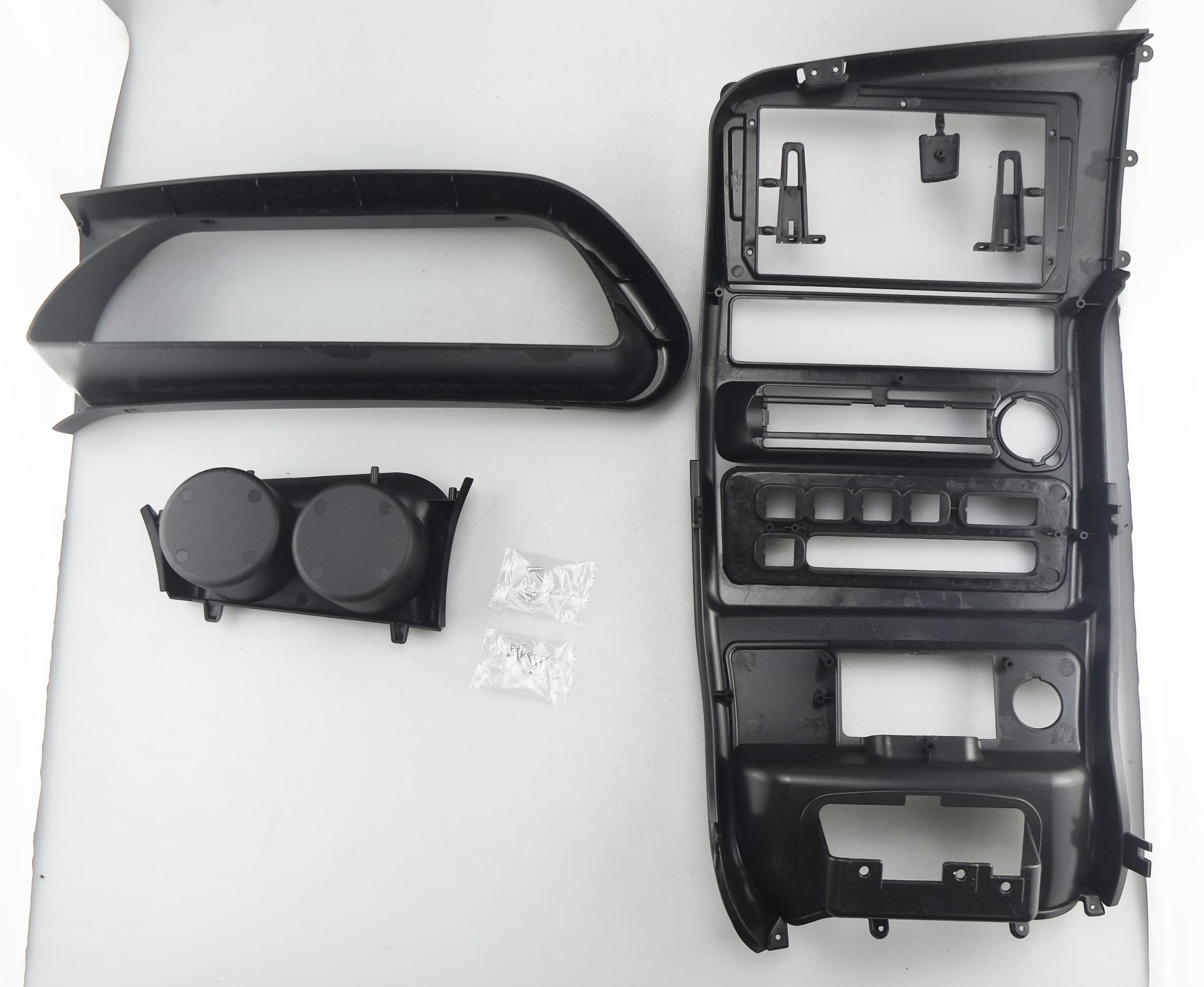9-inch Рамка LADA (2113) 2004-2013/ (2114) 2002-2013/ (2115) 2000-2012/ (2108) 1997-2005/ (2109) 2003-2011/ (21099) 2000-2011 Европанель цельная рамка  ЧЕРНАЯ  222159, фото 1