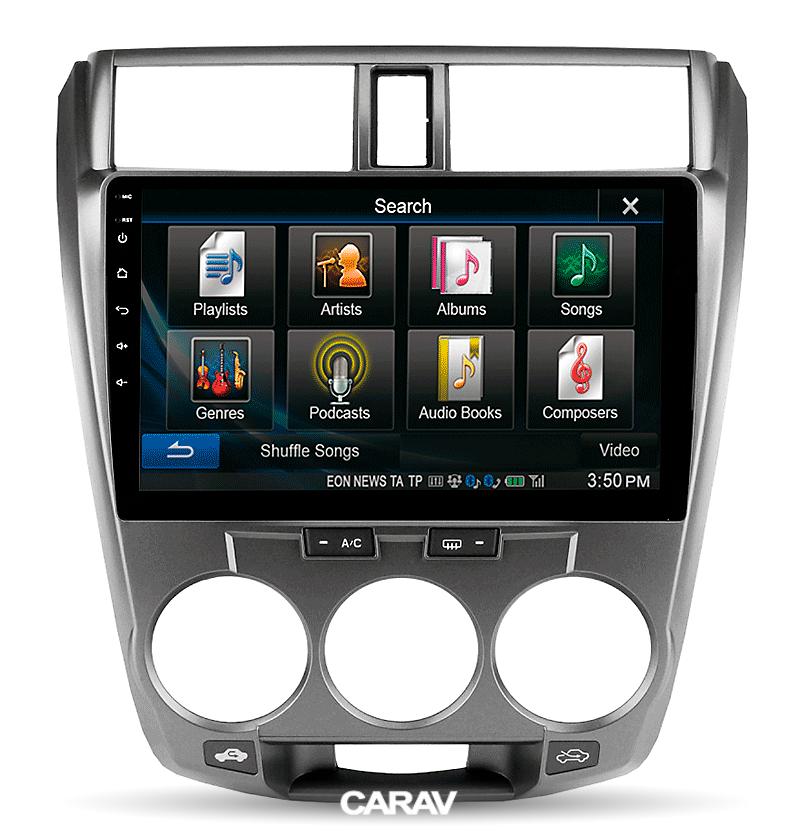 10.1-inch Рамка HONDA City 2008-14, Ballade 2011-14 (Manual Air-Con  22216, фото 4
