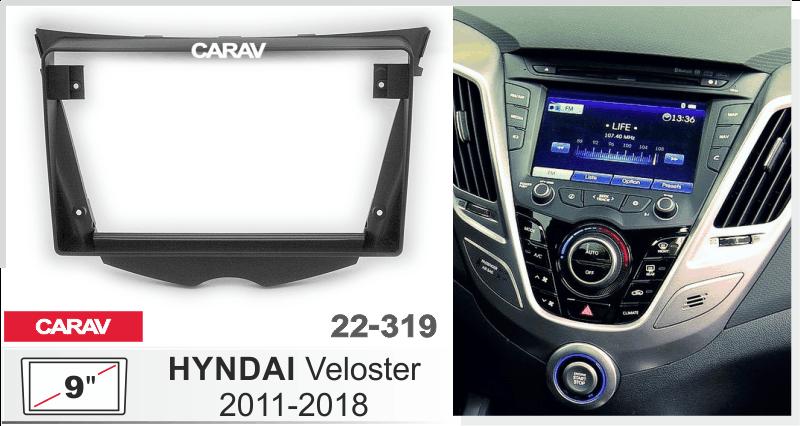 Купить 9-inch Рамка HYUNDAI Veloster 2011-2018  22319 в интернет-магазине
