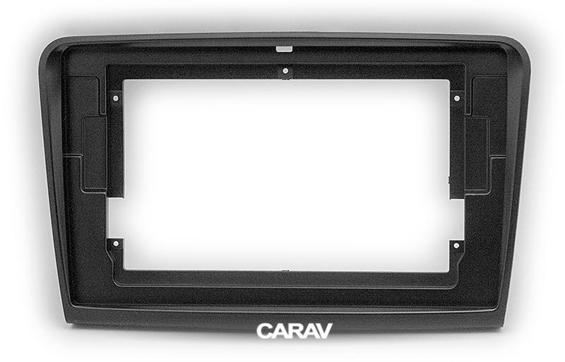 10.1-inch Рамка SKODA SuperB 2008-2015 ЧЕРНАЯ БЕЗ ПОКРАСКИ  22472, фото 1