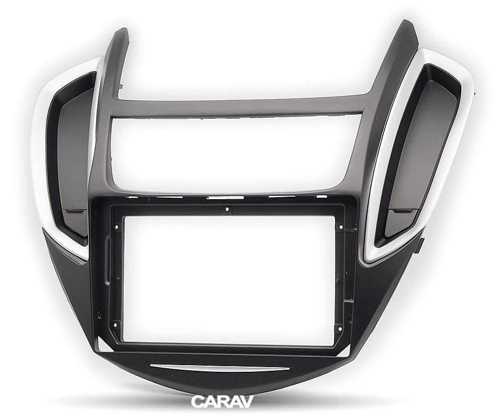 9-inch Рамка CHEVROLET Trax, Tracker 2013-16 / HOLDEN Trax 2013-16  ЧЕРНЫЙ+СЕРЕБРО  22476, фото 2