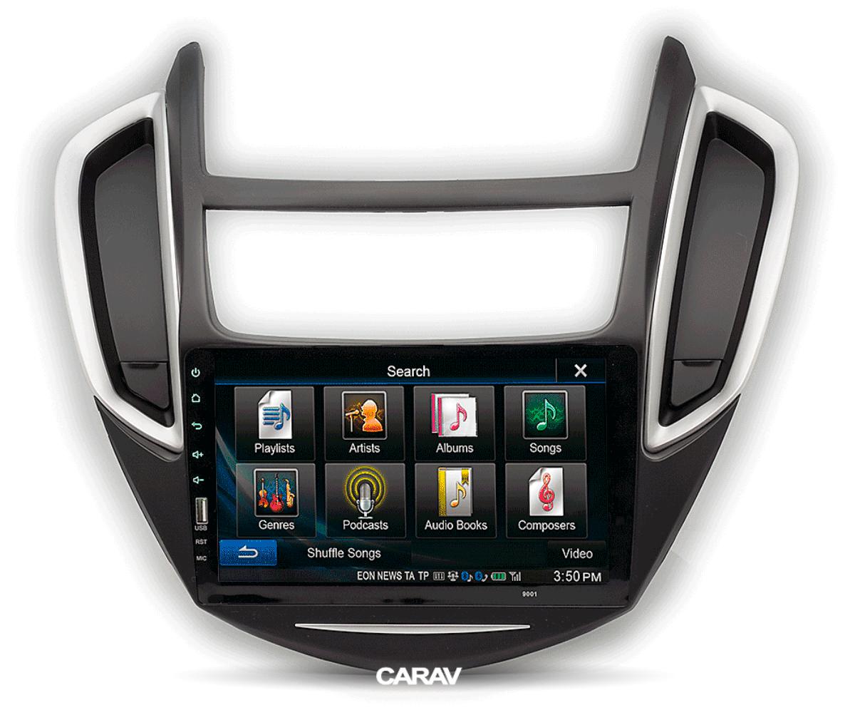 9-inch Рамка CHEVROLET Trax, Tracker 2013-16 / HOLDEN Trax 2013-16  ЧЕРНЫЙ+СЕРЕБРО  22476, фото 4