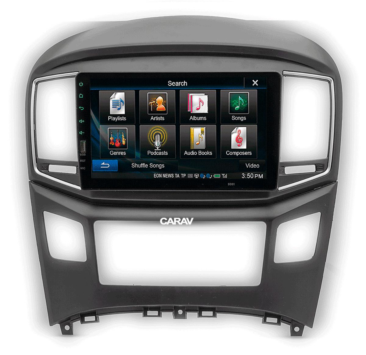 9-inch Рамка HYUNDAI H-1, Starex, i800, iMax, iLoad 2015-21 Black  22604, фото 4