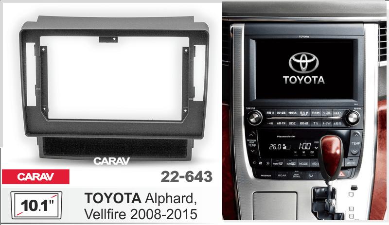 Купить 10.1-inch Рамка TOYOTA Alphard, Vellfire 2008-2015  22643 в интернет-магазине