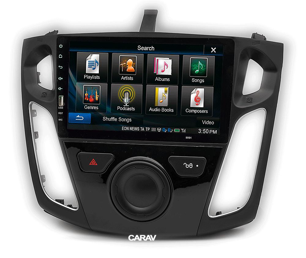 9-inch Рамка FORD Focus 2011-19 (with buttons and PCB / ver.1 ЧЕРНАЯ  22645, фото 6