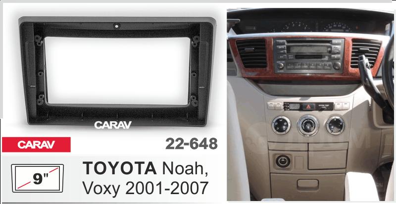 Купить 9-inch Рамка TOYOTA Noah, Voxy 2001-07  22648 в интернет-магазине