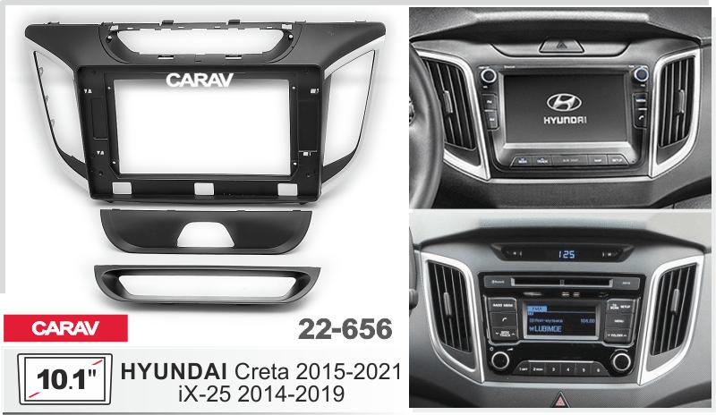 Купить 10.1-inch Рамка HYUNDAI iX-25 2014-19, Creta 2015-21  22656 в интернет-магазине